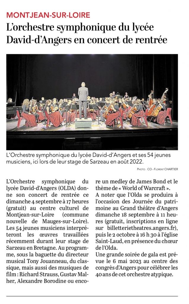 Angers : Soprano innove avec un concert entièrement audiodécrit