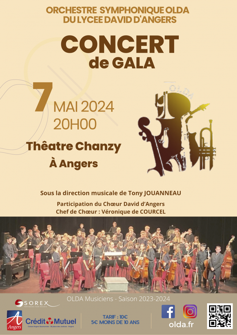 Concert de gala de l'Olda le 7 mai 2024